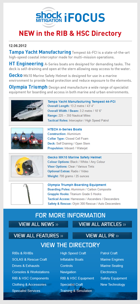 RIB & HSC iFOCUS - New Products